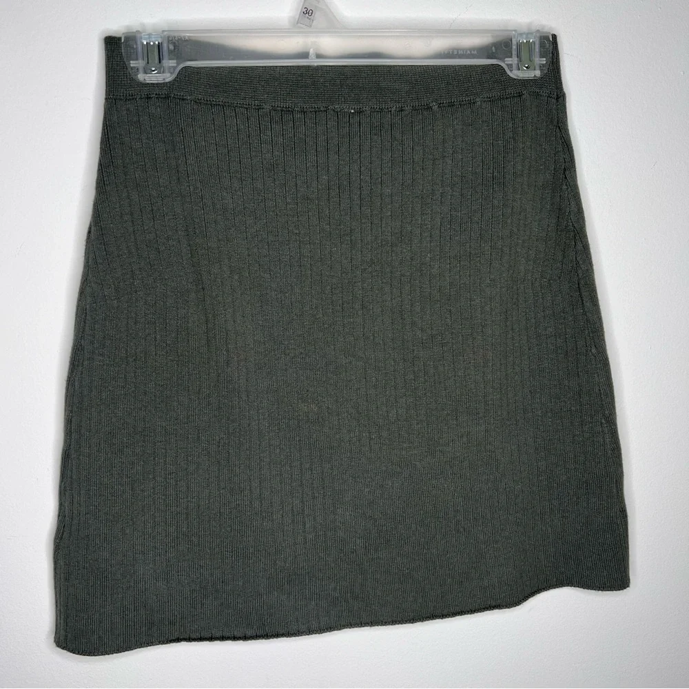 Free People Mod Wrap Mini Skirt in Thyme H18‎